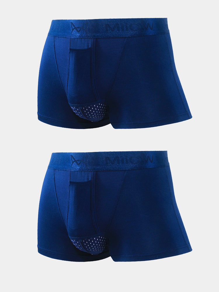Aoelemen 2 Pack Separate Dual Support Pouch Men's Underwear