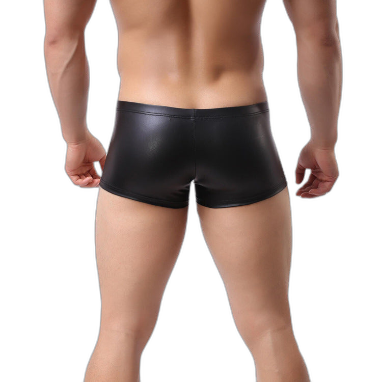 Hooded Leather Vest Set
