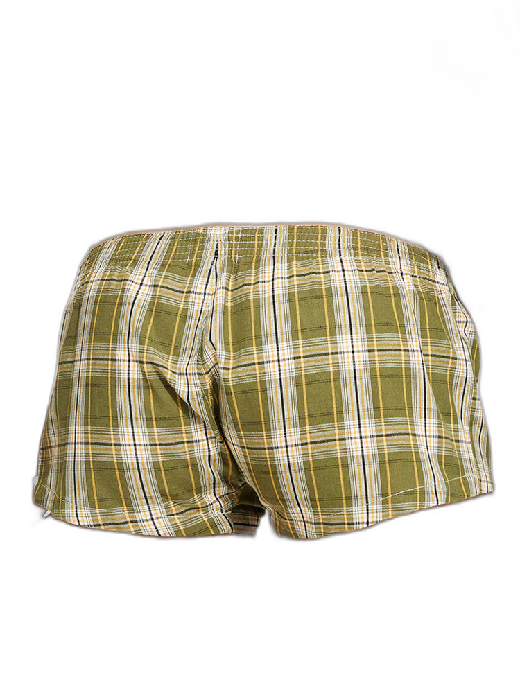 2 Pack Men's Plaid Lounge Shorts, Stylish and Breathable Sleep Trunks