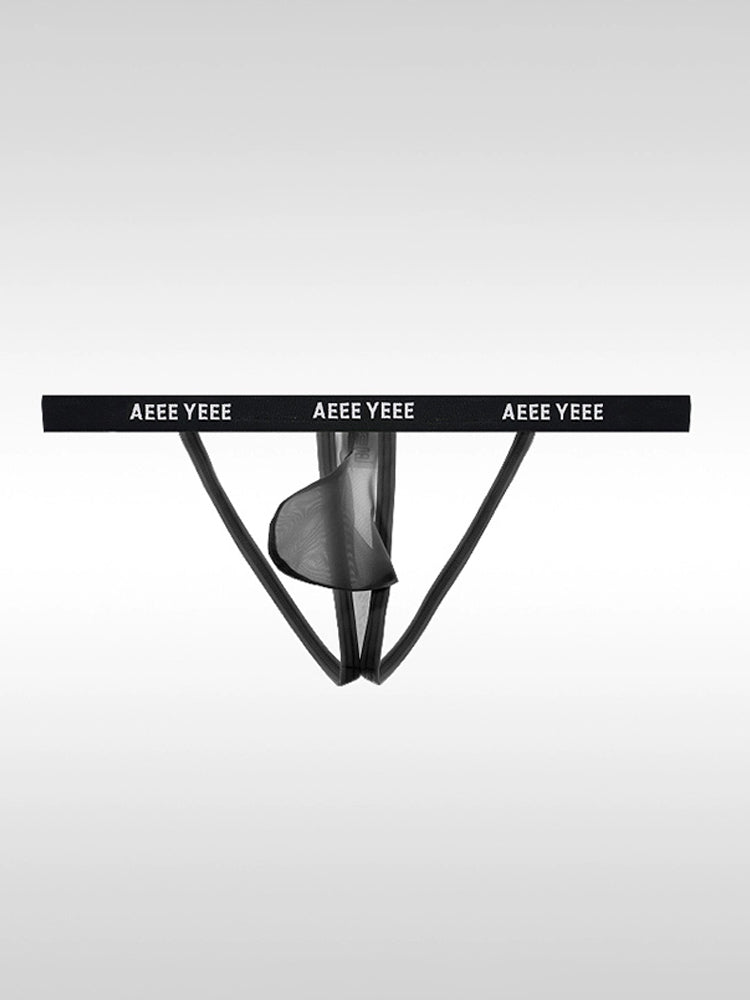 Men's Sexy Thin Ice Silk Low-waist Thong