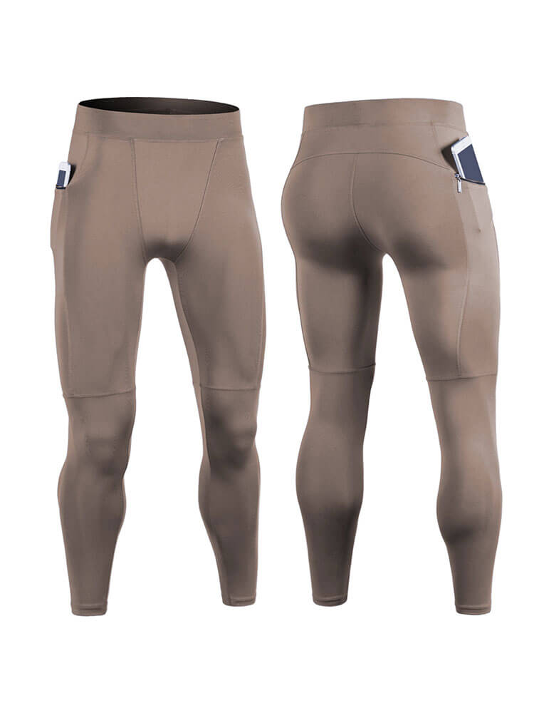 Men's Solid Color Quick-Drying Sports Tight Pants