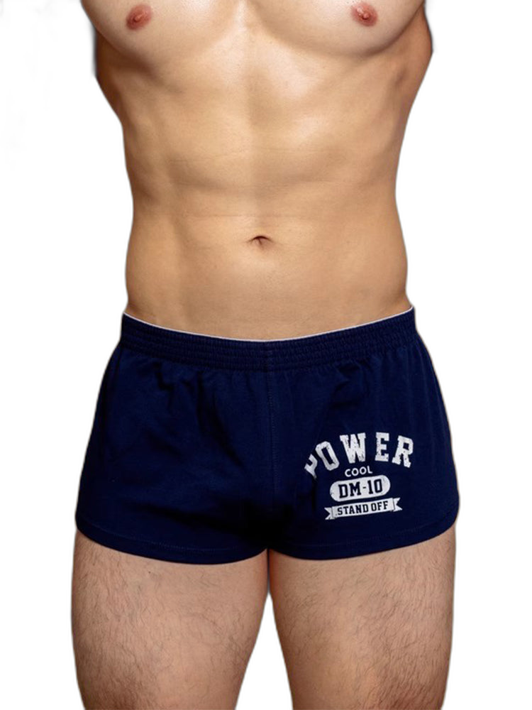 2-pack Men's DM Printed Lettering Low Waist Sexy Cotton Boxer Shorts