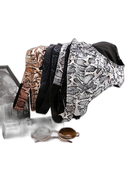 2-pack Men's Snake Print Hollow Briefs