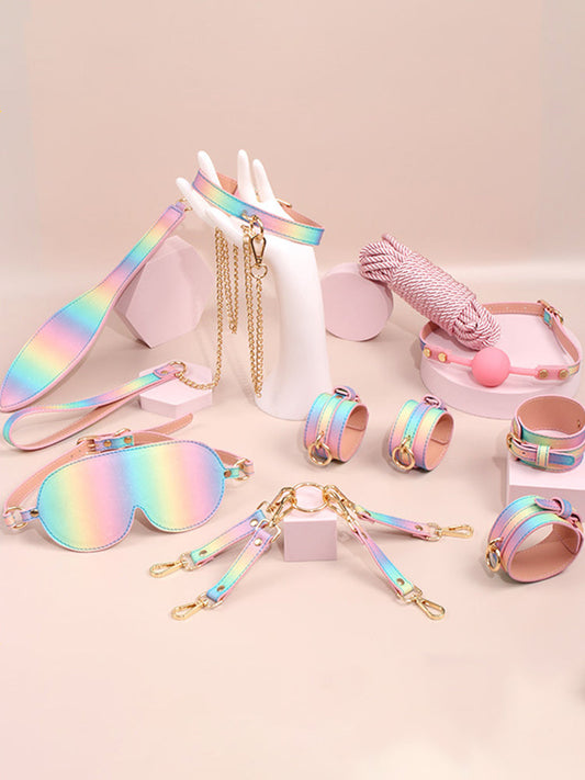 Rainbow Bondage 8-piece Erotic Set