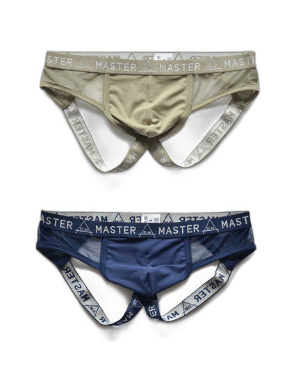 2 Pack Men's Low-Rise Sexy Double Strap Jockstrap