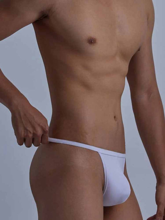 Men's Solid Color Low Rise Butt Exposed Jockstraps