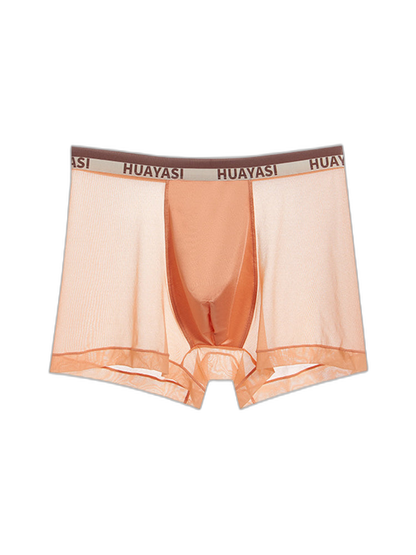3 Pack Men's Ice Silk Seamless Breathable Quick-Drying Trunks