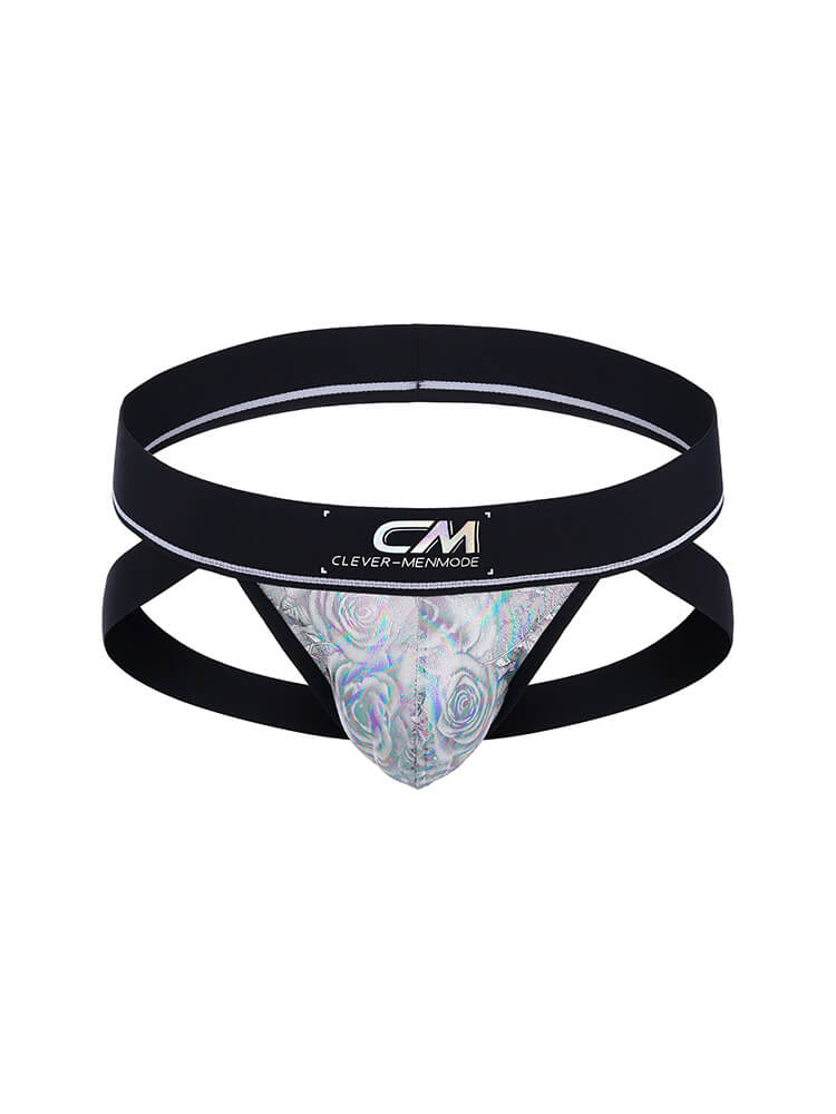 Men's Sexy Faux Leather Hollow Jockstrap