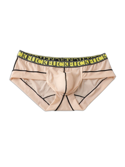 2 Pack Men's Ice-Silk Stretch Sports Briefs with 3D Pouch