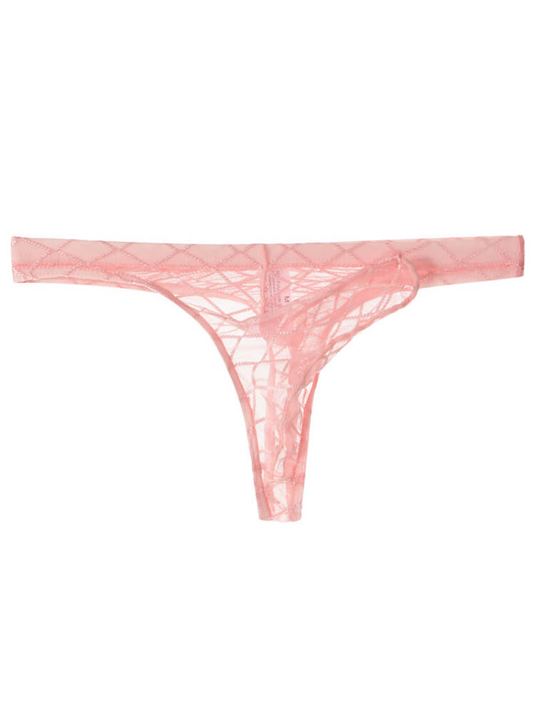 Men's Sexy Elephant Trunk Ultra-Thin Mesh Thong