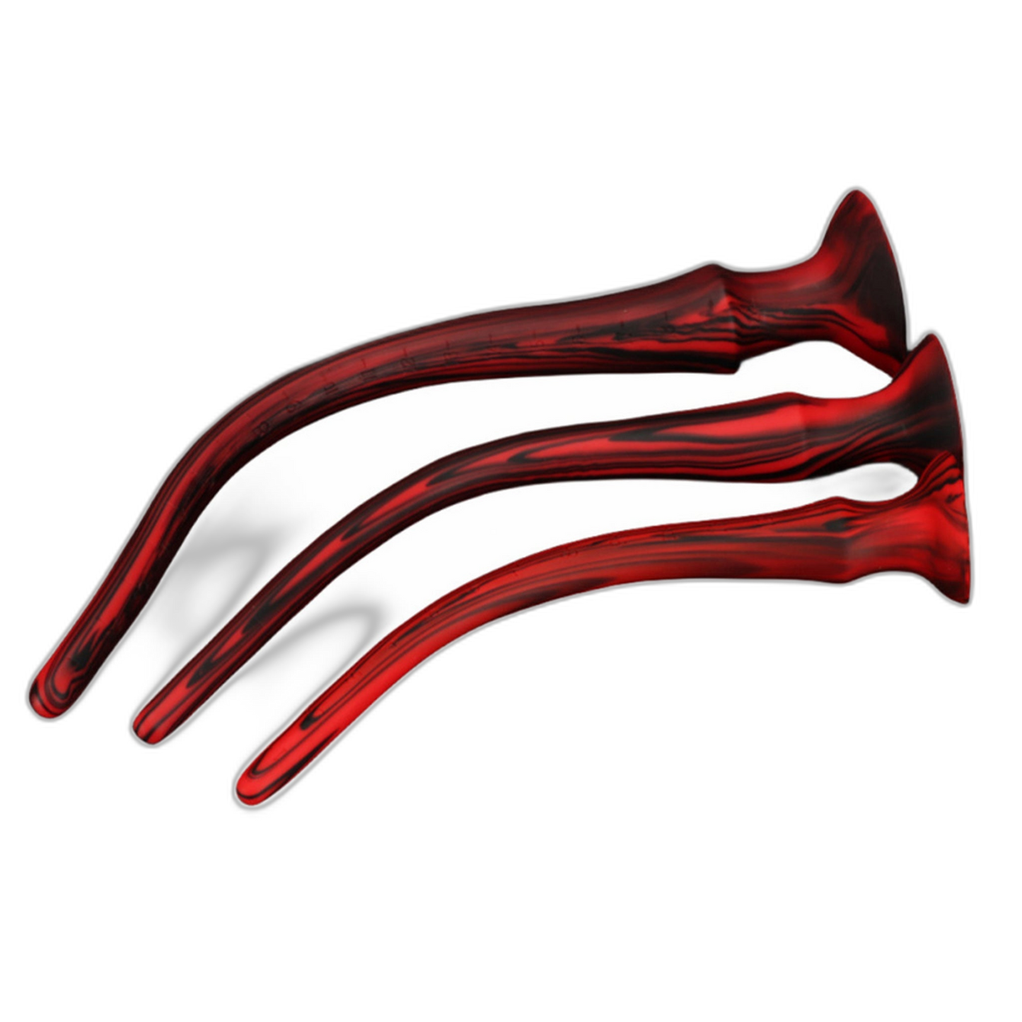 ELITE Liquid Silicone Snake 16 Inch Red & Black Swirl