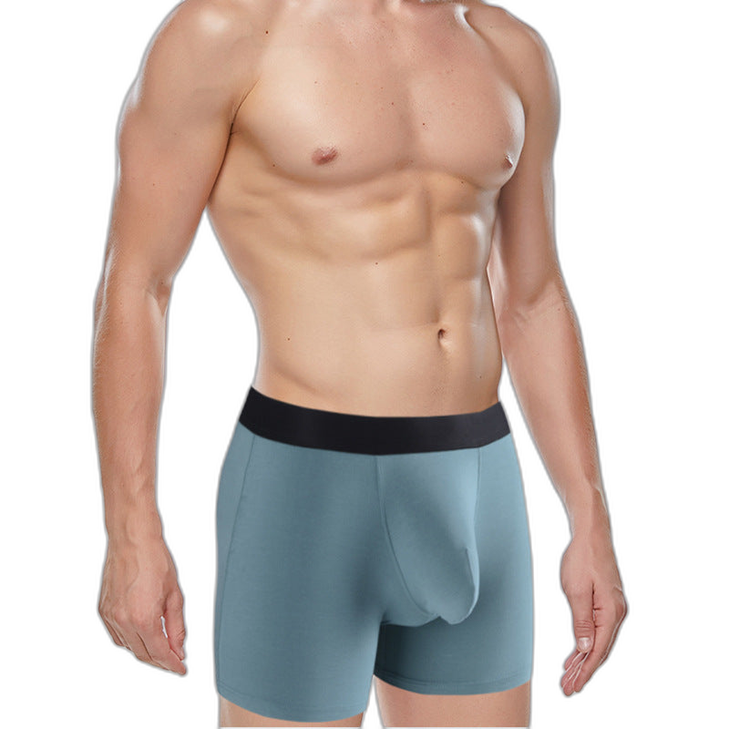 Men's Separate Big Pouch Long Boxer Briefs