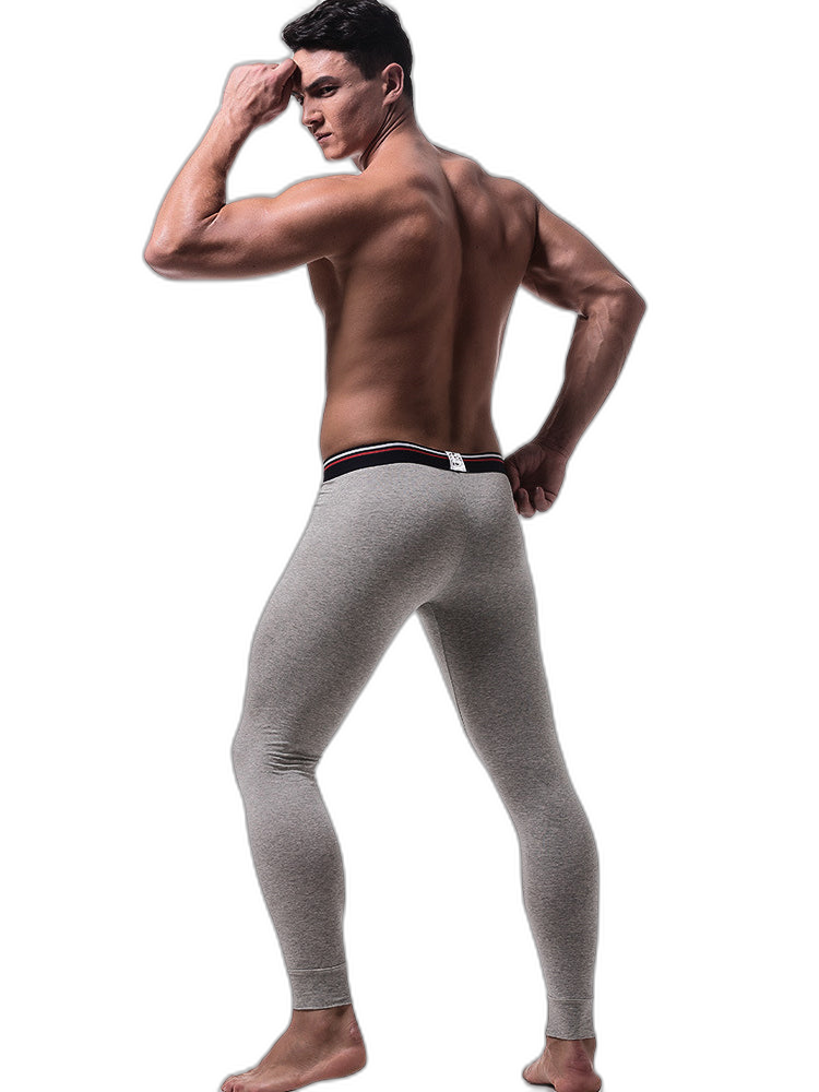 Plus Size Men's Cotton Separate Pouch Thermal Underwear