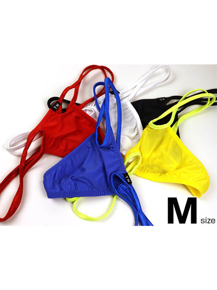 Men's Sexy Double Straps Low-Rise Cut-Out Thong