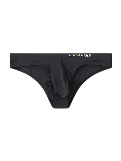 4 Pack Men's Ice Silk Low-Rise Big Pouch Sexy Comfortable Bikini