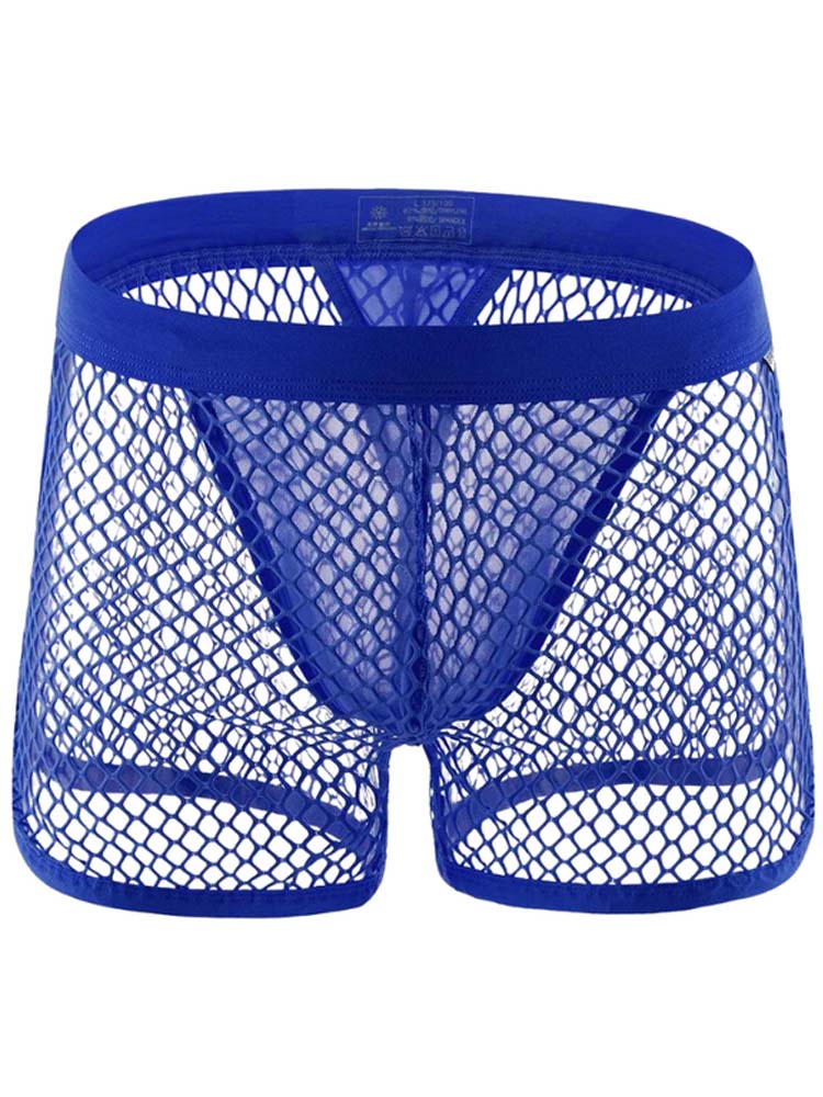 Men's Sports Fishnet See-through Trunks