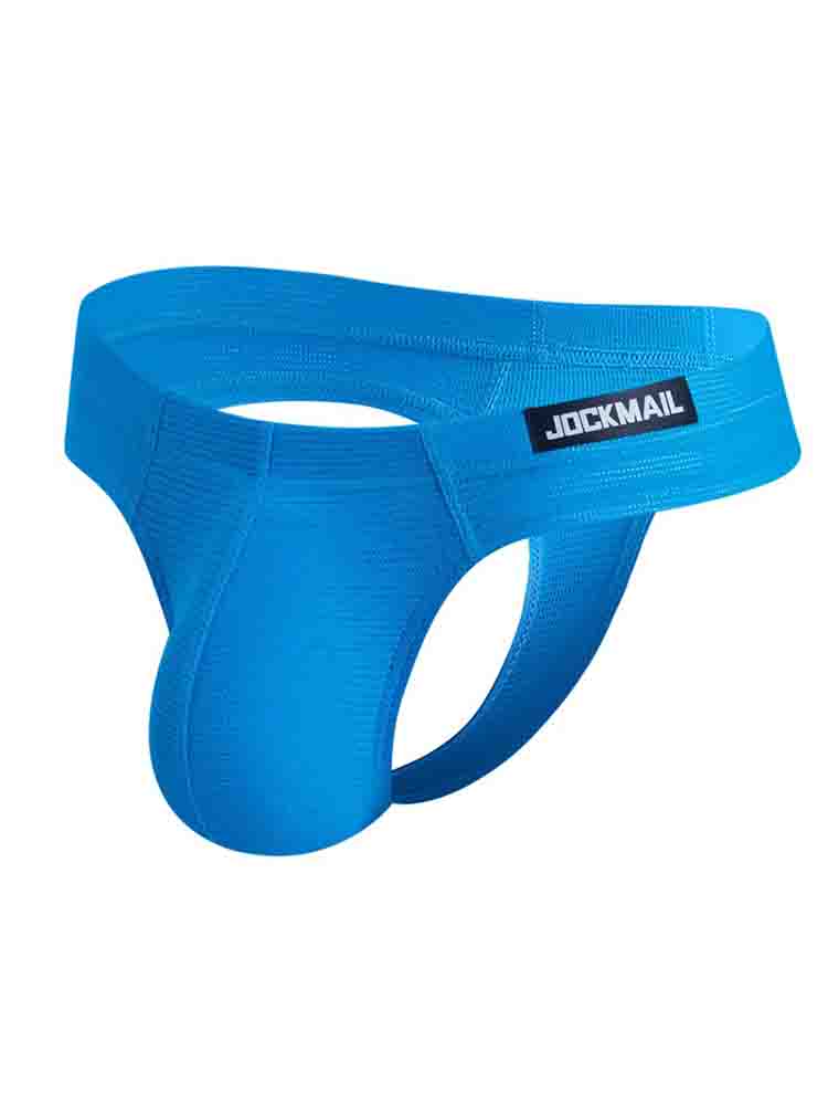 Men's Solid Color Mesh Bikini Briefs