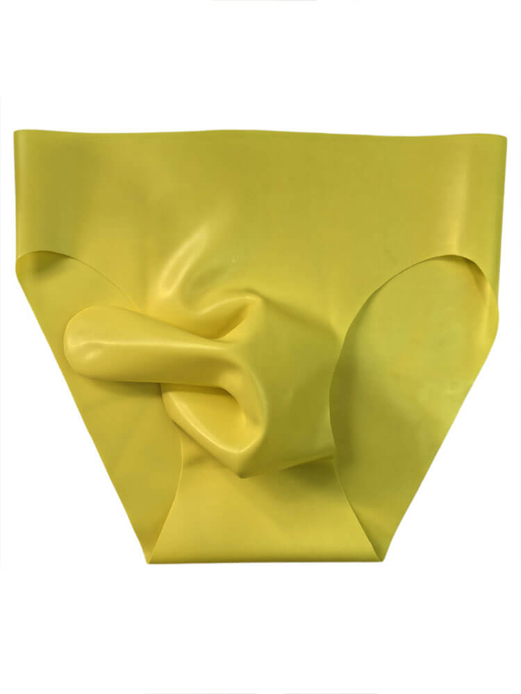 Men's Seamless Separate-Pouch Latex Briefs