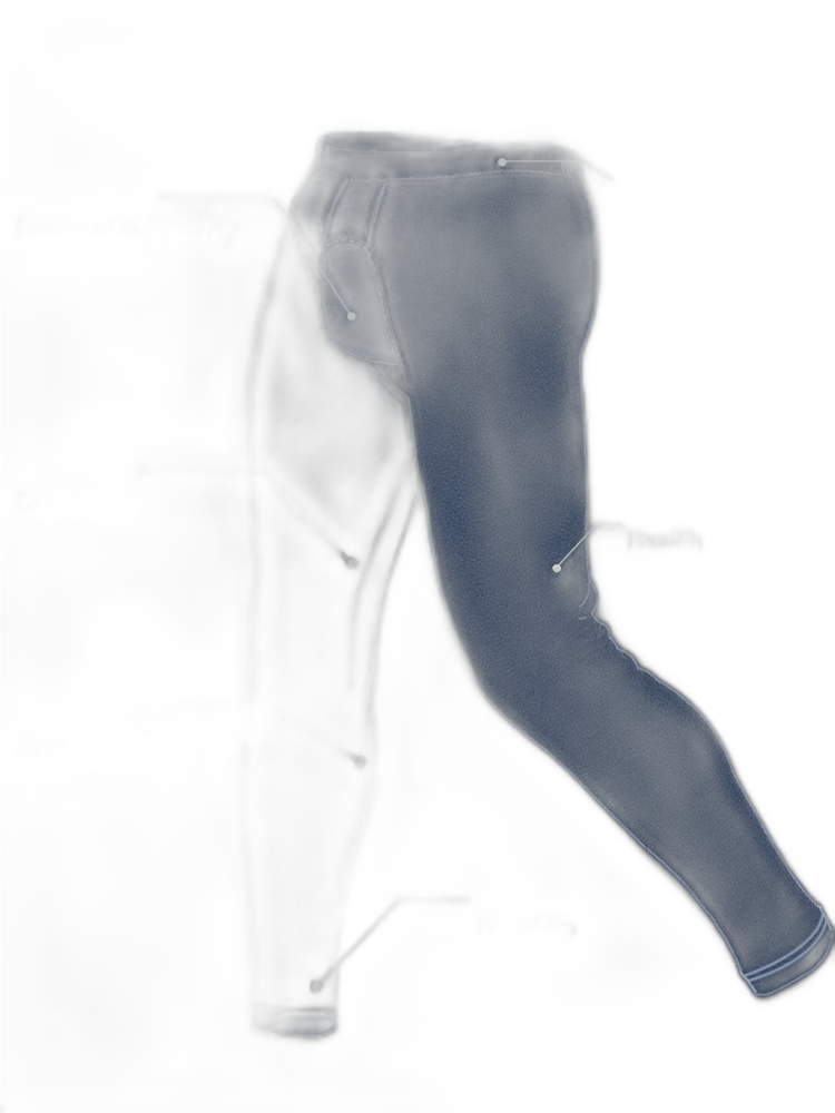 Men's Pure Cotton Open Crotch Breathable Warm Pants