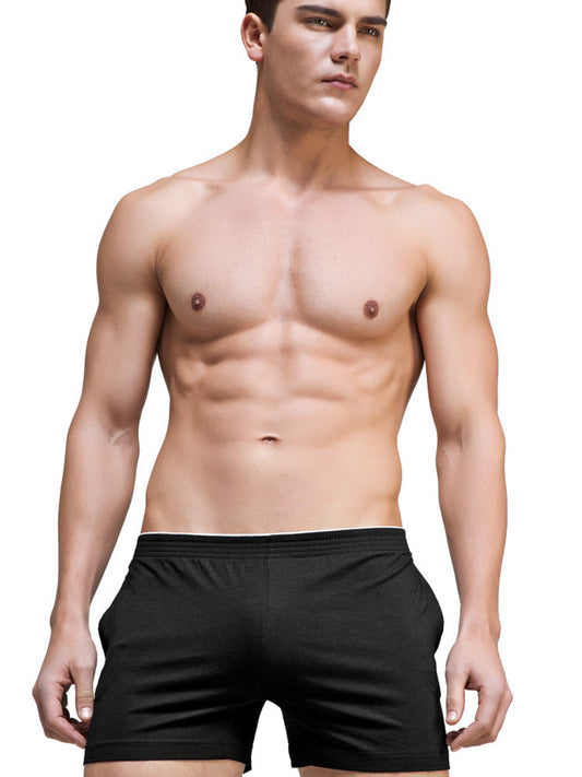 D.M Men's Modal Solid Colour Home Shorts