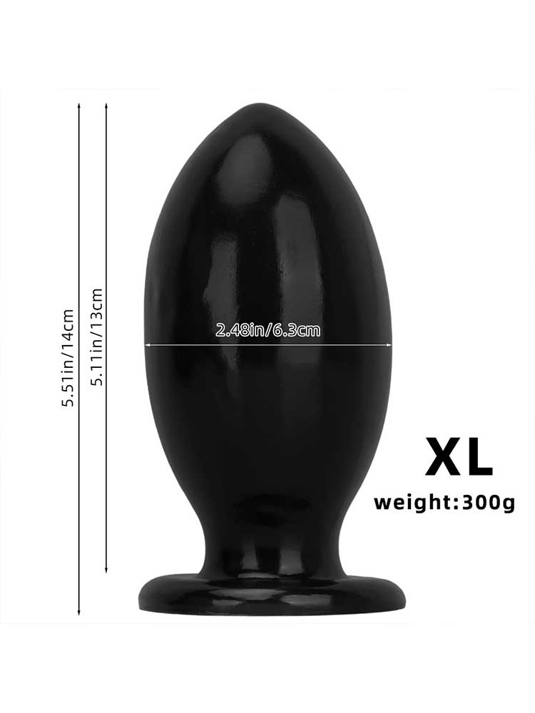 Giant Rugby Ball PVC Suction Cup Anal Plug