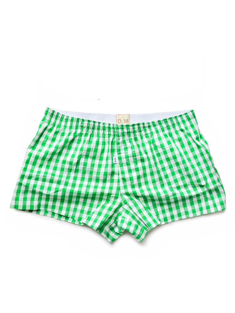 D.M Men's Fashion Low Waist Striped Cotton Home Shorts