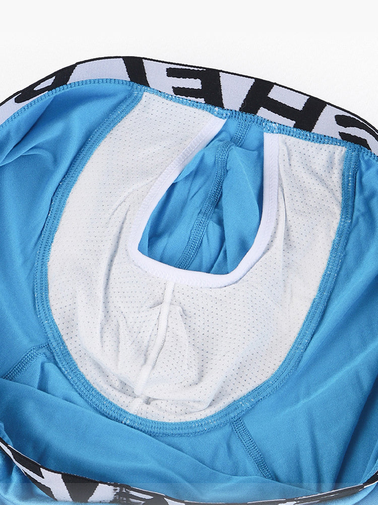 2 Pack Men's Long-Leg Anti-Chafing Performance Boxer Briefs