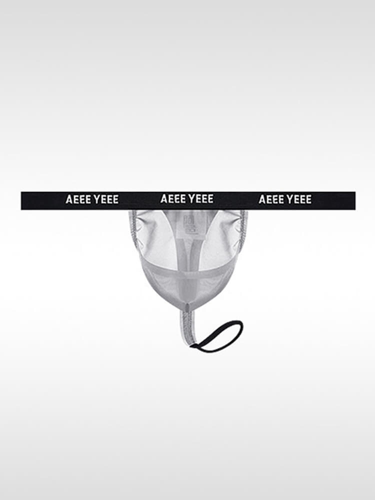 Men's Sexy Sheer Scrotal Support & Lifting Thong