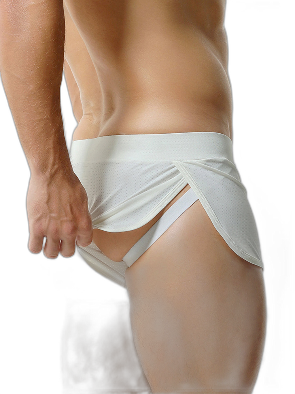 Men's Breathable Mesh Boxer Shorts With Separate Pouch