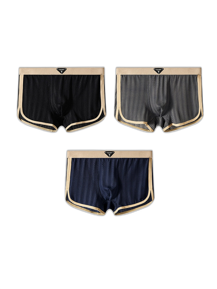 3 Pack Men’s Breathable Trunks – Soft and Skin-Friendly Comfort