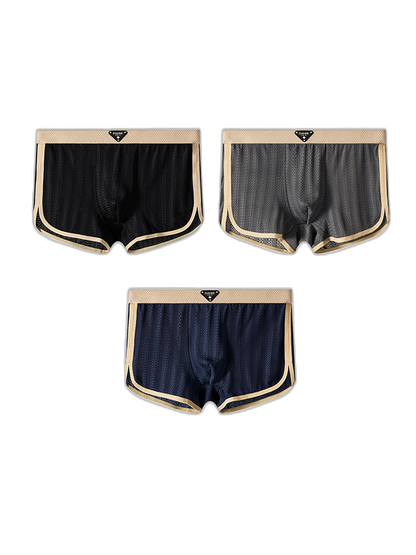 3 Pack Men’s Breathable Trunks – Soft and Skin-Friendly Comfort