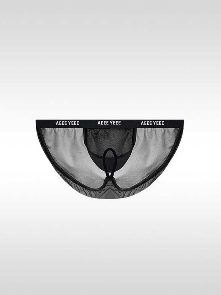 Men's Sexy Thin Sheer Scrotal Support & Lifting Briefs