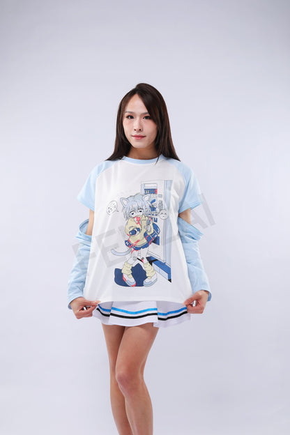 Detachable Catboy Sleeve Tee