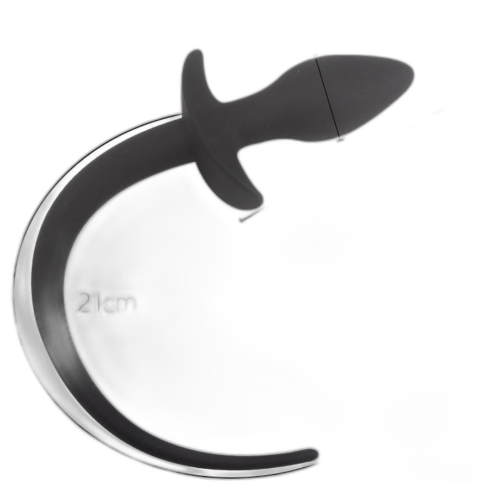 ruff GEAR Silicone Swirl Pup Tail Black