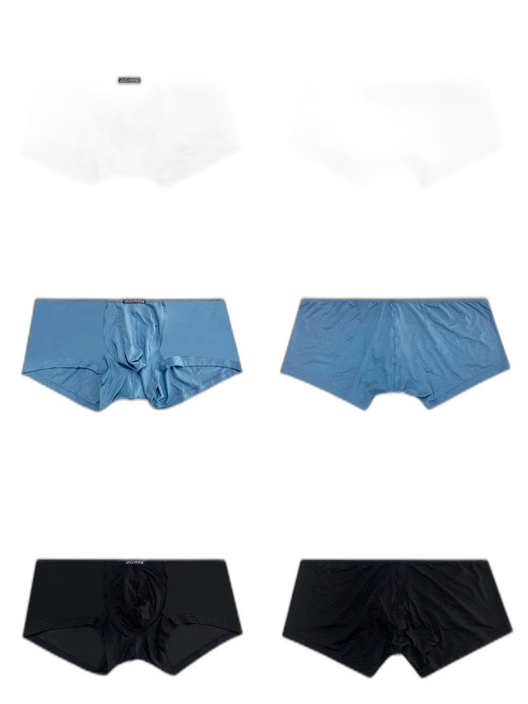 2 Pack Men's Sexy Low-rise Roomy Pouch Trunks