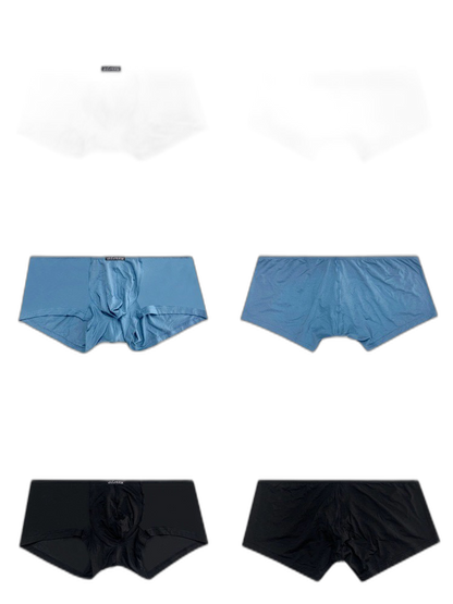 2 Pack Men's Sexy Low-rise Roomy Pouch Trunks