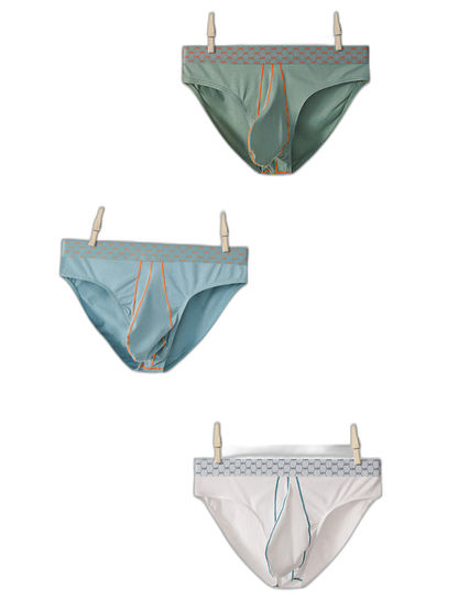 3 Pack Men's Sexy Large Pouch Breathable Comfortable Cotton Briefs