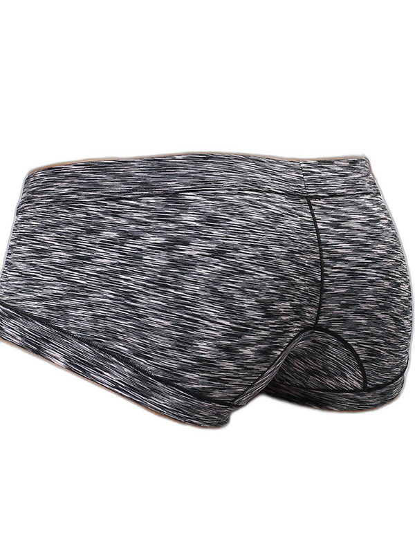4 Pack Men's Striped U-convex Pouch Briefs