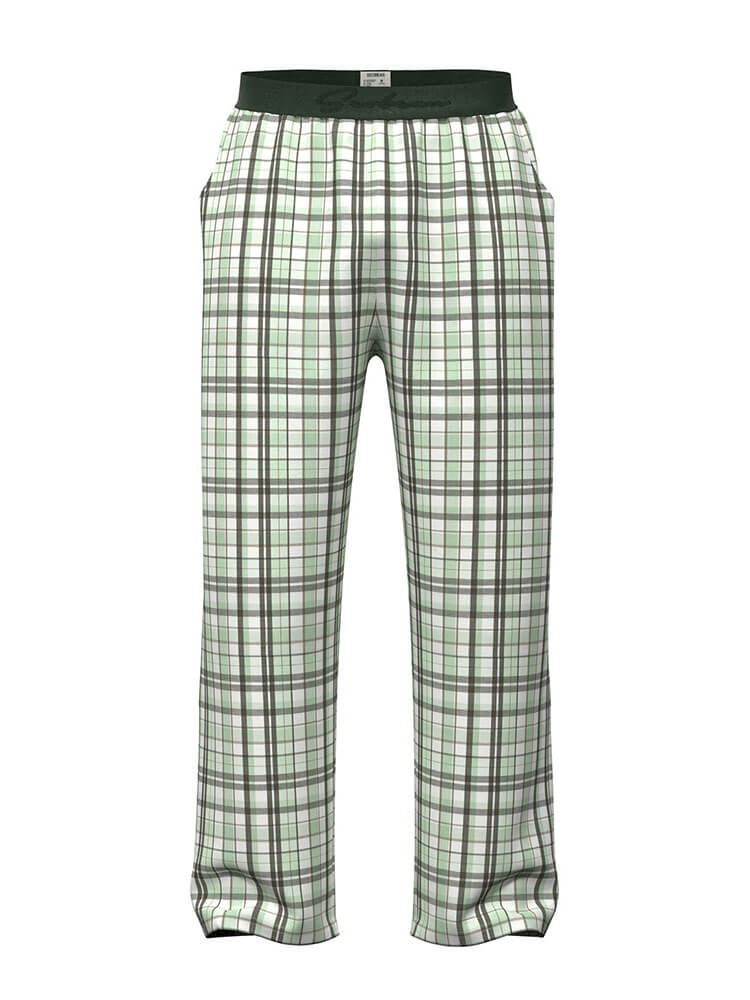 Men's Stylish Striped Plaid Casual Lounge Pants