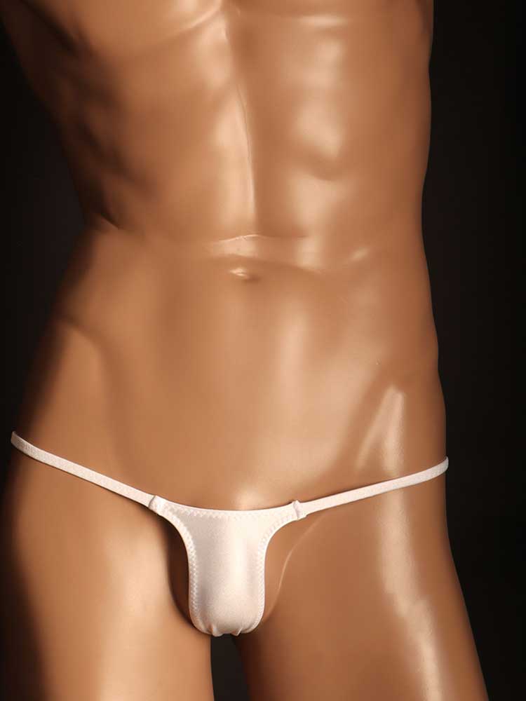 Men's Sexy Thin Elastic Low-Rise Without Pouch Thong