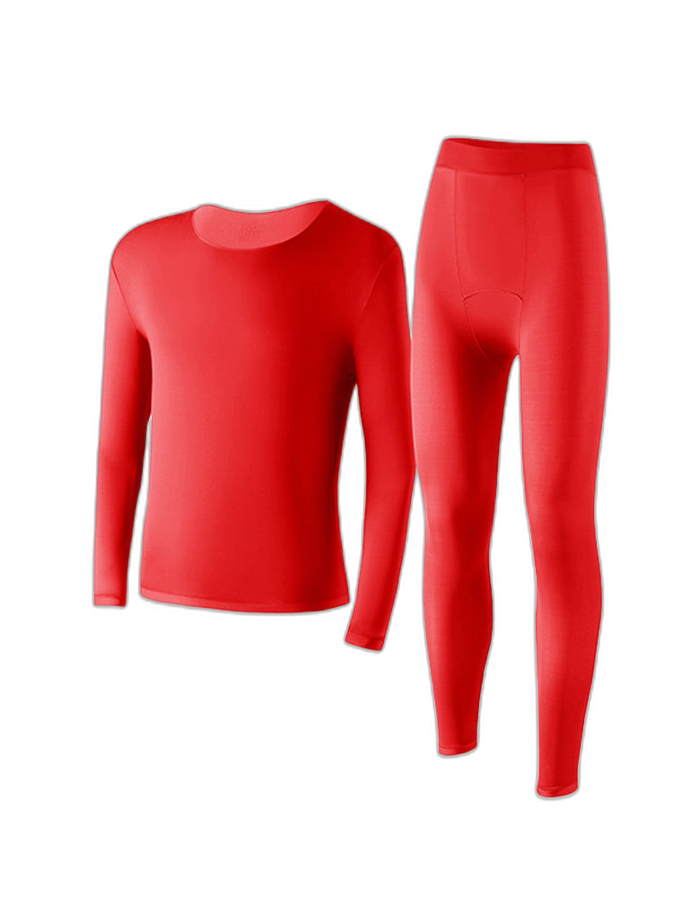 Men's Skin-Friendly Ultra-Thin High-Elastic Anti-Static Thermal Base Layer Tops & Bottoms