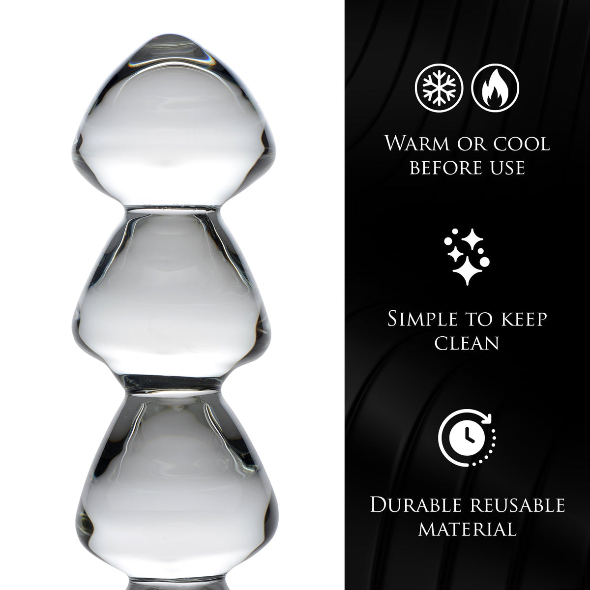 Drops Anal Link Glass Dildo