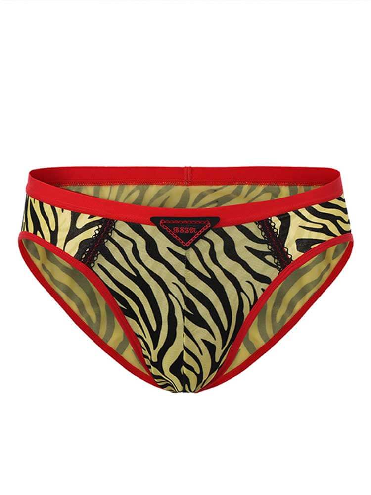 Men's Sexy Lightweight Antibacterial Animal-Print Briefs