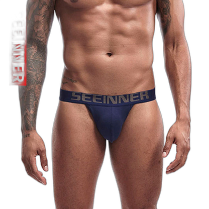 Cotton Sexy Low-waist Thongs Men's Underwear