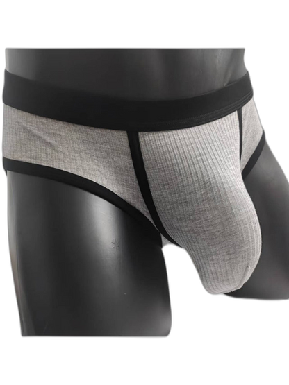 3 Pack Men's Seamless Comfort Large Supportive Pouch Sexy Low-Rise Briefs