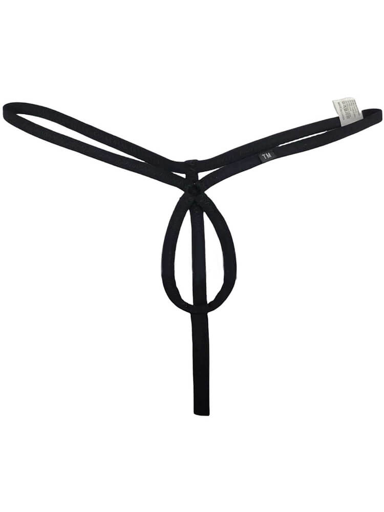 Men's Solid Color Sexy Thin Strap Thong
