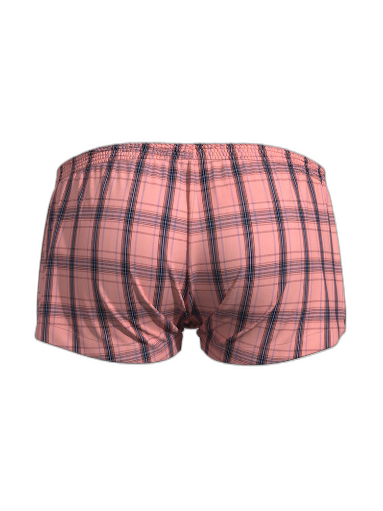 2 Pack Men's Supportive Large Pouch Odor-Resistant Antibacterial Seamless Boxer Shorts