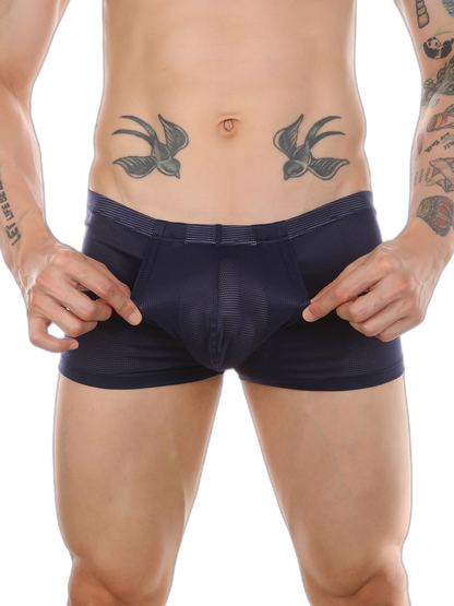 Men's Big Pouch U-convex Trunks with Fly
