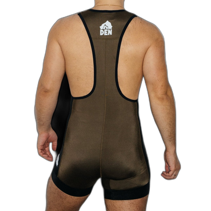 DEN CORE Wrestling Singlet - Khaki