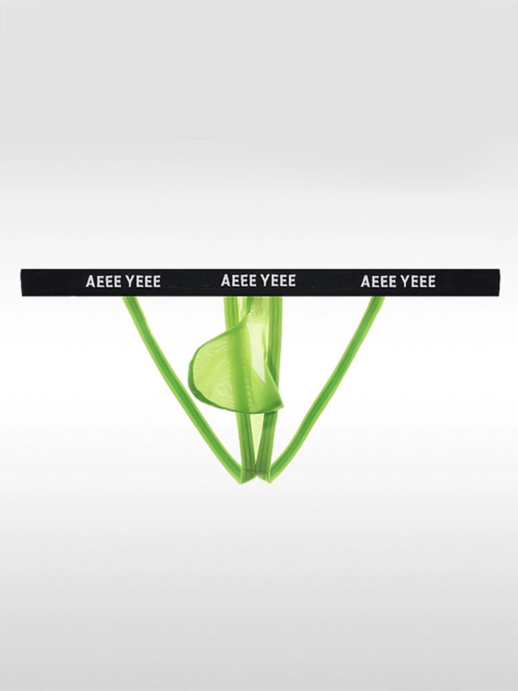 Men's Sexy Thin Ice Silk Low-waist Thong